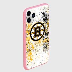 Чехол для iPhone 11 Pro Max матовый Boston Bruins NHL white - фото 2
