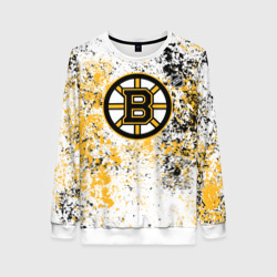 Женский свитшот 3D Boston Bruins NHL white