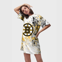 Платье-футболка 3D Boston Bruins NHL white - фото 2
