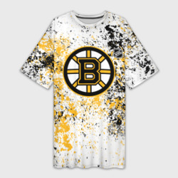 Платье-футболка 3D Boston Bruins NHL white