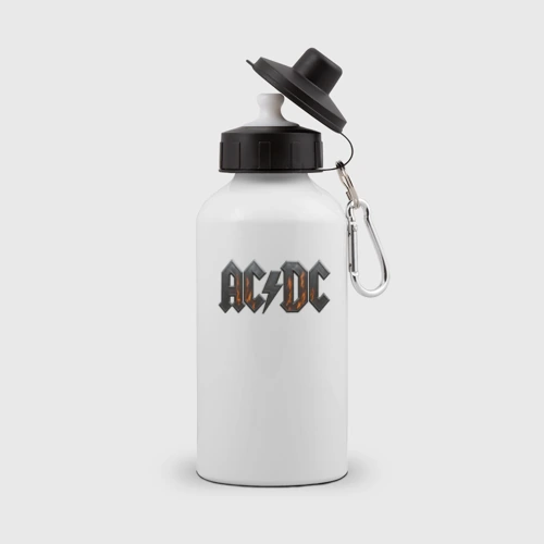 Бутылка спортивная ACDC металлический лого с искрами