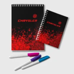 Блокнот Chrysler - red gradient посередине