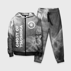 Детский костюм 3D Ghost of Tsushima - grey gradient вертикально