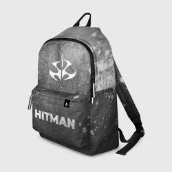 Рюкзак 3D Hitman - grey gradient по-центру