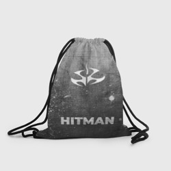 Рюкзак-мешок 3D Hitman - grey gradient по-центру