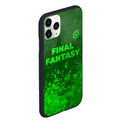 Чехол для iPhone 11 Pro Max матовый Final Fantasy - green gradient посередине - фото 2