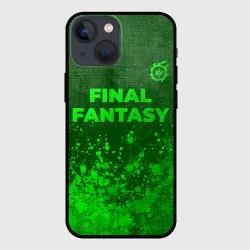 Чехол для iPhone 13 mini Final Fantasy - green gradient посередине