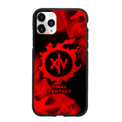 Чехол для iPhone 11 Pro Max матовый Final Fantasy - red gradient