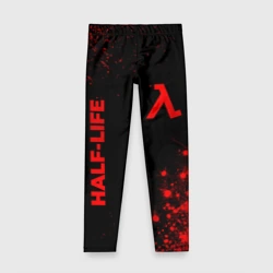 Детские леггинсы 3D Half-Life - red gradient вертикально