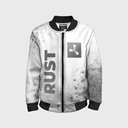 Детский бомбер 3D Rust - white gradient вертикально
