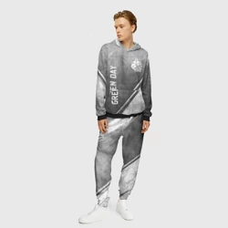 Мужской костюм с толстовкой 3D Green Day - grey gradient вертикально - фото 2