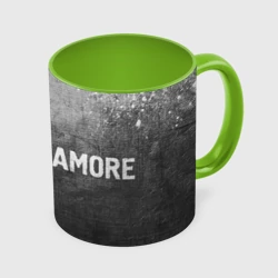 Кружка с полной запечаткой Paramore - grey gradient по-горизонтали