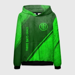 Мужская толстовка 3D Three Days Grace - green gradient вертикально