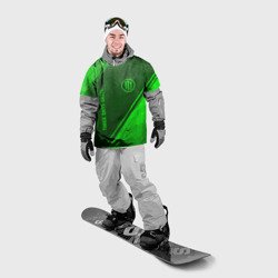 Накидка на куртку 3D Three Days Grace - green gradient вертикально - фото 2