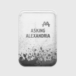 Картхолдер Magsafe магнитный Asking Alexandria - white gradient посередине