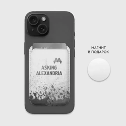 Картхолдер Magsafe магнитный Asking Alexandria - white gradient посередине - фото 2