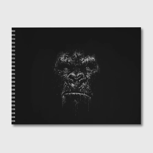 Альбом для рисования Gorilla face in the dark