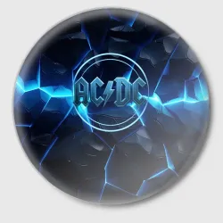 Значок ACDC ледяная текстура 