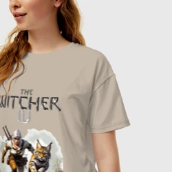 Женская футболка хлопок Oversize Cirilla and lynx - The Witcher 4 - фото 2