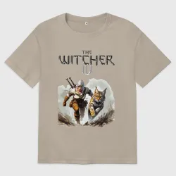 Женская футболка хлопок Oversize Cirilla and lynx - The Witcher 4
