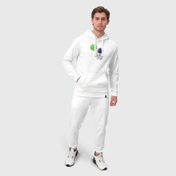 Мужской костюм хлопок с толстовкой Космонавт и вирус - фото 2