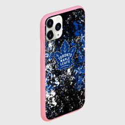 Чехол для iPhone 11 Pro Max матовый Toronto Maple Leafs NHL black - фото 2