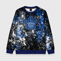 Детский свитшот 3D Toronto Maple Leafs NHL black