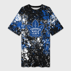 Платье-футболка 3D Toronto Maple Leafs NHL black