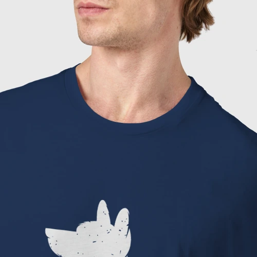 Мужская футболка хлопок с принтом Dog skater, фото #4