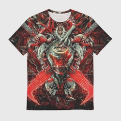 Мужская футболка 3D Doom  постер к игре
