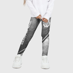 Детские леггинсы 3D Gears of War - grey gradient вертикально - фото 2