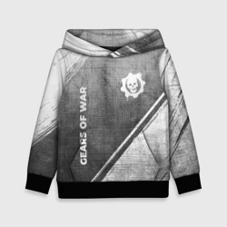 Детская толстовка 3D Gears of War - grey gradient вертикально