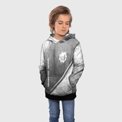Детская толстовка 3D Gears of War - grey gradient вертикально - фото 2