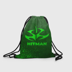 Рюкзак-мешок 3D Hitman - green gradient