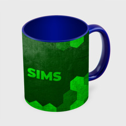 Кружка с полной запечаткой The Sims - green gradient по-горизонтали