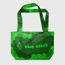 Пляжная сумка 3D The Sims - green gradient по-горизонтали