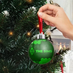 Ёлочный шар The Sims - green gradient по-горизонтали - фото 2