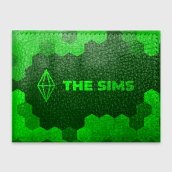 Обложка для студенческого билета The Sims - green gradient по-горизонтали