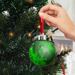 Ёлочный шар The Sims - green gradient - фото 2