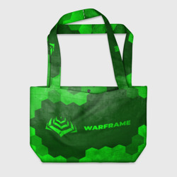 Пляжная сумка 3D Warframe - green gradient по-горизонтали