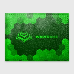 Обложка для студенческого билета Warframe - green gradient по-горизонтали