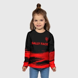 Детский лонгслив 3D Sally Face - red gradient посередине - фото 2