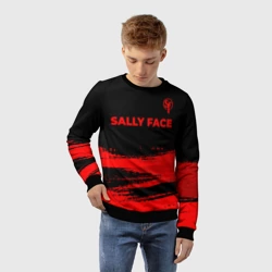 Детский свитшот 3D Sally Face - red gradient посередине - фото 2