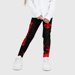Детские леггинсы 3D Saints Row - red gradient вертикально - фото 2