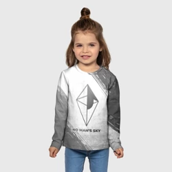 Детский лонгслив 3D No Man's Sky - white gradient - фото 2