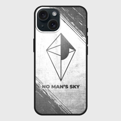 Чехол силиконовый для Apple iPhone 15 матовый No Man's Sky - white gradient