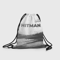 Рюкзак-мешок 3D Hitman - white gradient посередине
