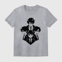 Мужская футболка хлопок Команда профессионалов аниме