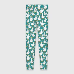 Леггинсы 3D Злой гусь узор