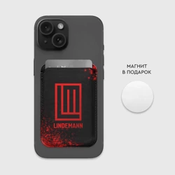 Картхолдер Magsafe магнитный Lindemann - red gradient - фото 2